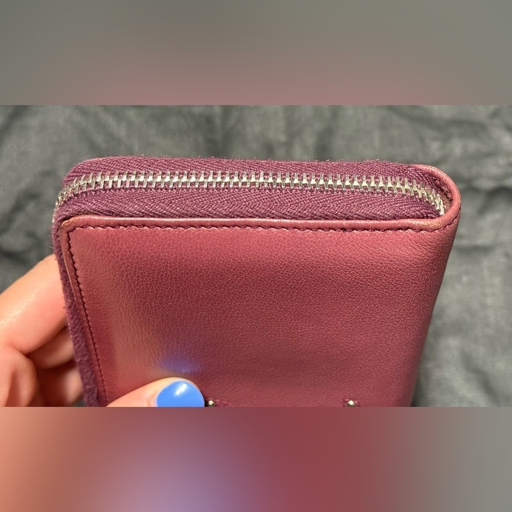 YSL pink Cassandra studded zip around wallet - Picture 11 of 16